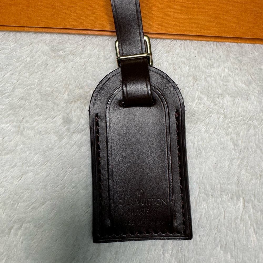 Louis Vuitton luggage tag Damier ebene small
